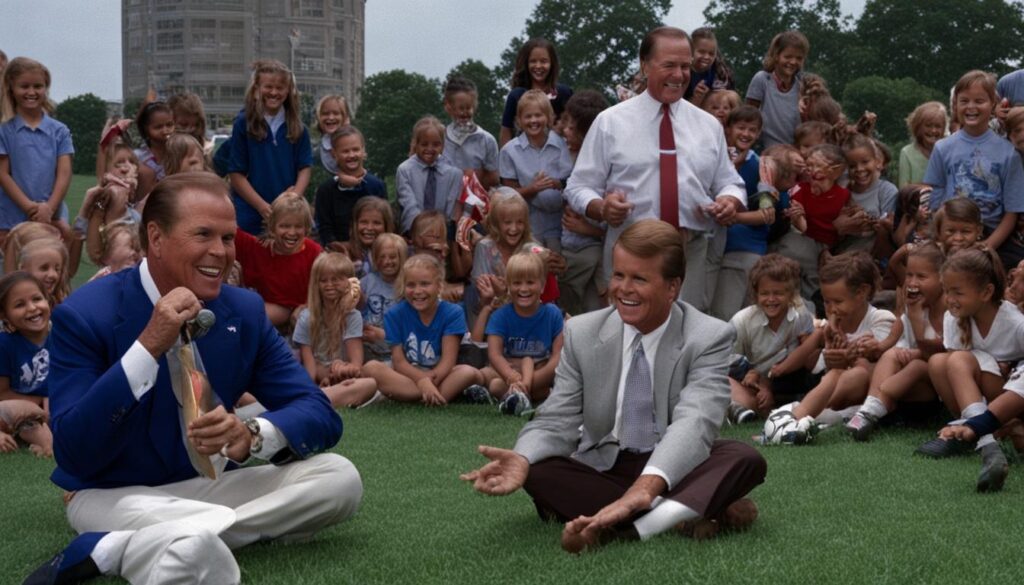Frank Gifford with children